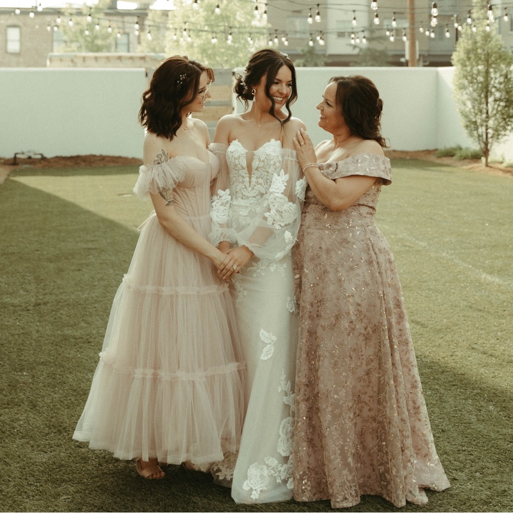 Milla Rose Ruffled Tulle Midi Dress